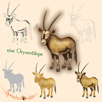 Entstehung Oryxantilope